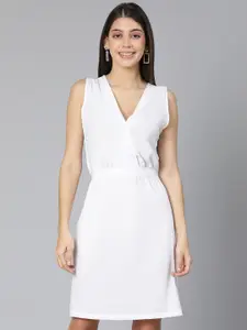Oxolloxo White Satin Dress