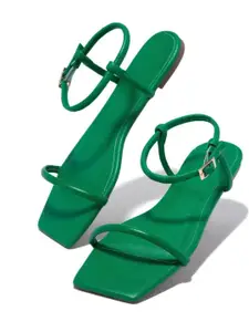 Shoetopia Women Green Bows Flats
