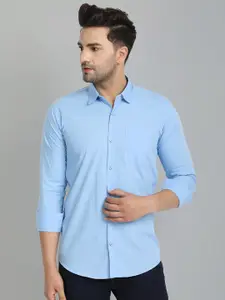 Majestic Man Men Blue Slim Fit Casual Shirt
