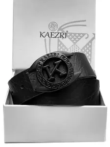 KAEZRI Men Black Solid Belt