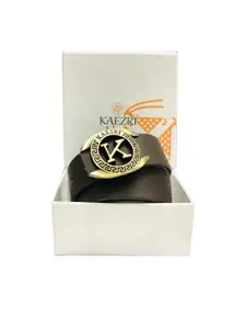 KAEZRI Men Brown Leather Formal Belt
