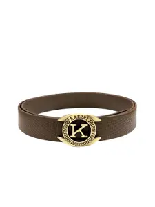 KAEZRI Men Brown Leather Belt