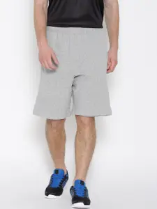 ADIDAS Men Grey Melange Win Stay Self-Design Sports Shorts