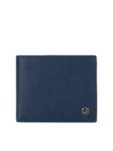 Da Milano Da Milano Men Blue Leather Two Fold Wallet
