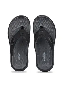 ABROS Men Black Rubber Room Slippers