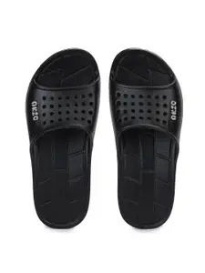 ABROS Men Black & Grey Sliders