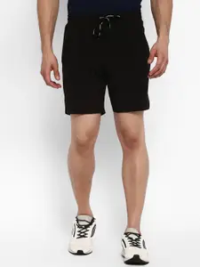 FURO by Red Chief Men Black Solid Regular Fit Polyester Sports Shorts