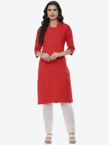 Rangriti Women Red Kurta