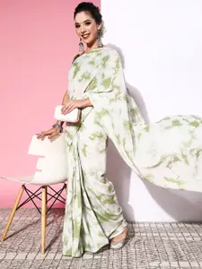 Saree mall Tie and Dye Saree with Solid border