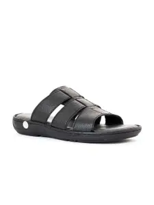 Khadims Men Black Comfort Sandals