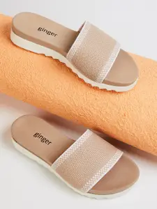 Ginger by Lifestyle Women Beige Flats