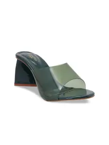 SCENTRA Green Party Block Sandals