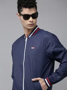 Pepe Jeans Men Navy Blue Bomber Jacket