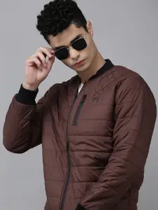 Pepe Jeans Men Burgundy Bomber Jacket