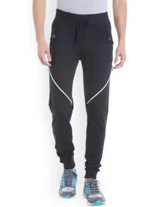 Campus Sutra Men Black Straight Fit Joggers