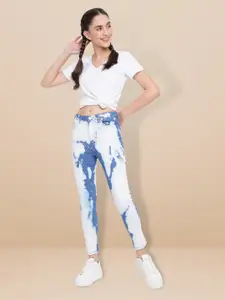 Belliskey Women Blue Slim Fit High-Rise Heavy Fade Non Stretchable Jeans