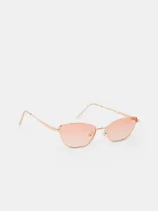 20Dresses Women Pink Lens & Gold-Toned Square Sunglasses