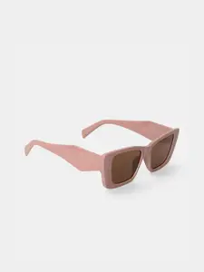 20Dresses Women Brown Lens Rectangle Sunglasses