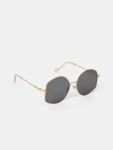 20Dresses Women Black Lens & Gold-Toned Other Sunglasses
