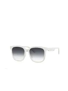 BOLON EYEWEAR Men Grey Lens & White Square Sunglasses with UV Protected Lens