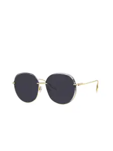 BOLON EYEWEAR Women Purple Lens & Gold-Toned Round UV Protected Lens Sunglasses