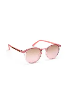 YourSpex Women Pink Lens & Pink Oval Sunglass with UV Protected Lens