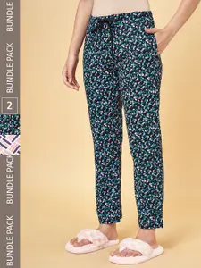 Dreamz by Pantaloons Women Pack of 2 Printed Cotton Lounge Pants