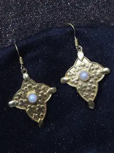 Ayesha Vintage Stone Hook Drop Earrings