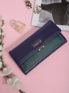 bebe Women Colourblocked Three Fold Wallet