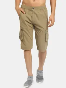 V-Mart Men Beige Outdoor Cargo Shorts