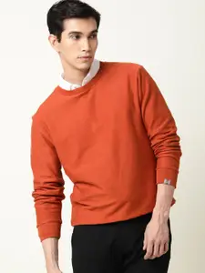 RARE RABBIT Men Earl Rust Sweatshirt