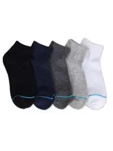 FABdon Men Pack Of 4 Solid Ankle-Length Socks