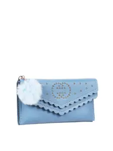 WALKWAY by Metro Women Blue Textured Embellished Envelope