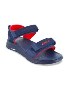 Sparx Men's Navy Blue Solid Sports Sandals