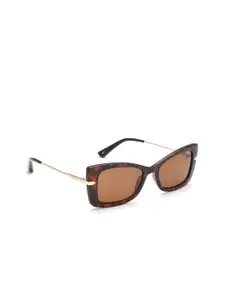 IDEE Women Brown Lens & Black Butterfly Sunglasses with UV Protected Lens