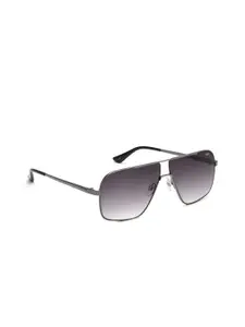 IDEE IDEE Men Grey Lens & Silver-Toned Square Sunglasses LensIDS2736RC3SG-Silver-Toned