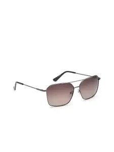 IDEE Men Brown Lens & Silver-Toned Other Sunglasses with Polarised and UV Protected Lens