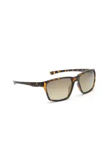 IDEE Men Brown Lens & Black Square Sunglasses with UV Protected Lens
