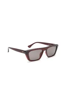 IDEE Women Grey Lens & Red Rectangle Sunglasses with UV Protected Lens IDS2778C3SG