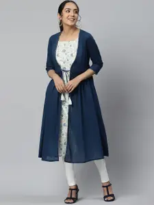 AURELIA Women Floral Printed Shoulder Strap Kurta