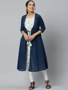 AURELIA Women Floral Printed Shoulder Strap Kurta