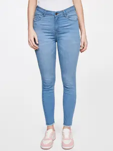 AND Women Blue Slim Fit Stretchable Jeans