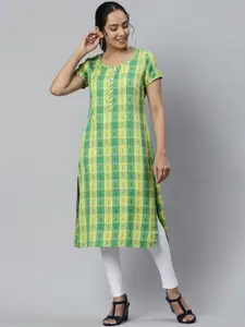 AURELIA Women Checked Kurta