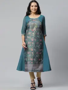AURELIA Women Round Neck Floral Kurta