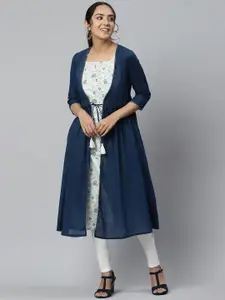 AURELIA Women Floral Printed Shoulder Strap Kurta