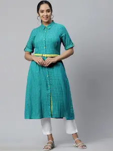 AURELIA Women Checked Kurta