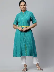 AURELIA Women Checked Kurta