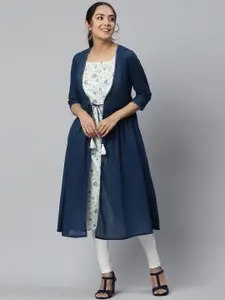 AURELIA Women Floral Printed Shoulder Strap Kurta