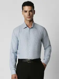 Van Heusen Men Light Blue Slim Fit Formal Shirt