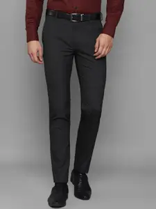 Louis Philippe Men Grey Slim Fit Trousers